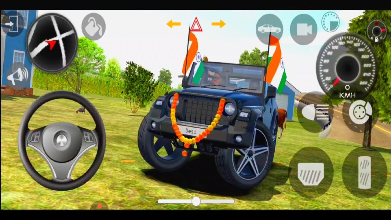 Modified Mahindra Thar 😈 Games | Indian Black Thar (Gadi Wala Games) Car Game Android Gameplay #2025