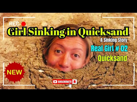 Girl Sinking in Quicksand || Quicksand #survival #adventure #quicksand