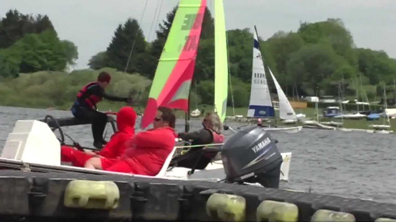 KROMBACHTALSPERRE (2) Westerwald 2011 - Clip 2:   Paddeln &  KATSEGELN - Made by kanukassel