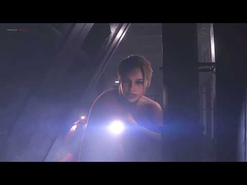 Fan Cam Sugoi Dekai Claire Red Mini Dress Leon RE4R Hair MOD Resident Evil 2 Remake 1