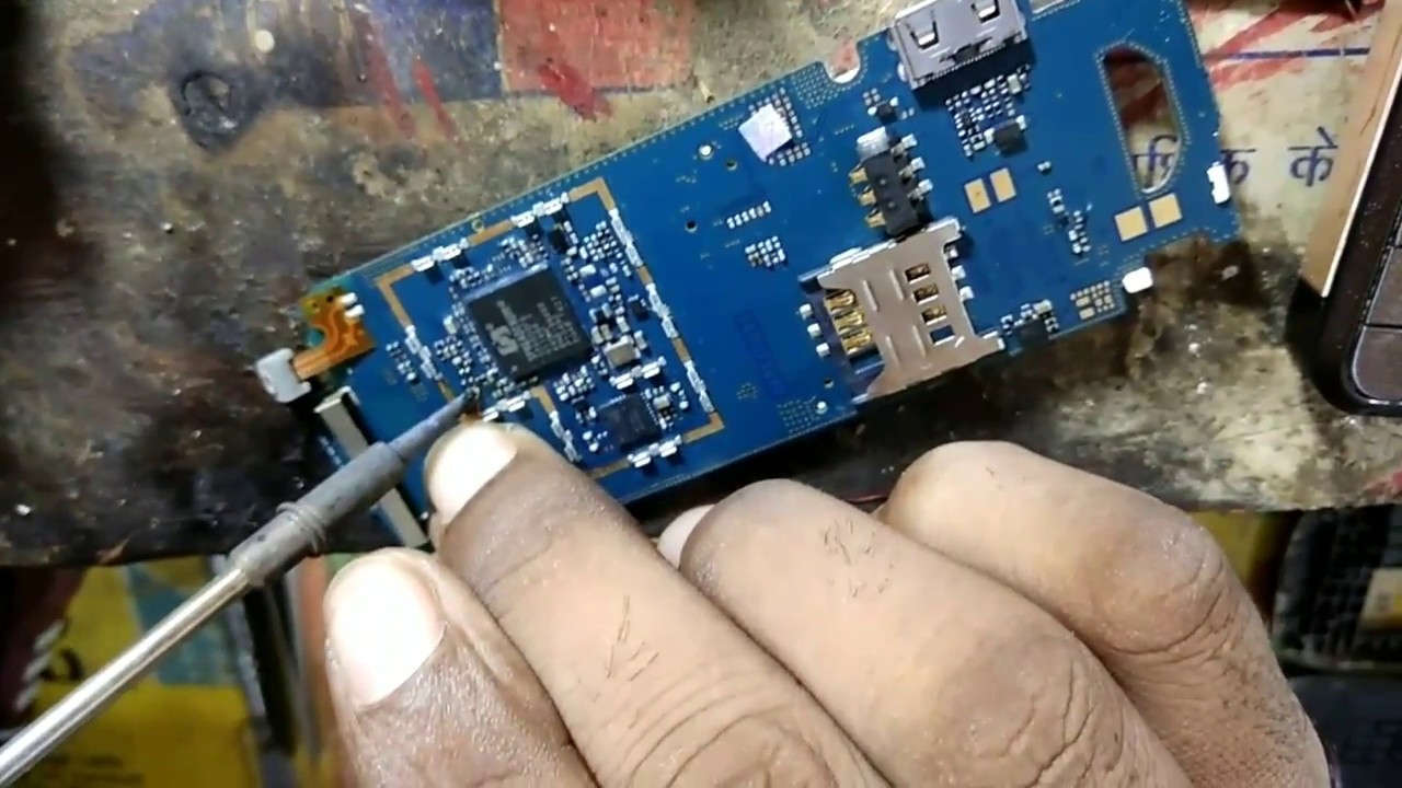 Samsung E1200Y Keypad Light Jumper Solution in Hindi