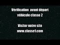 Vrification avant dpart vad autobus classe 2