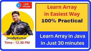 Arrays in Java| | Interview Questions From Array Concepts | 1-D Array | 2-D Array in the easiest Way