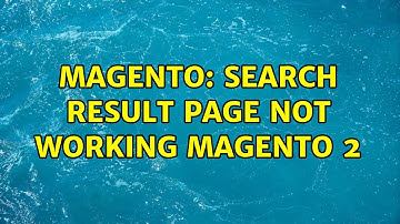 Magento: search result page not working magento 2