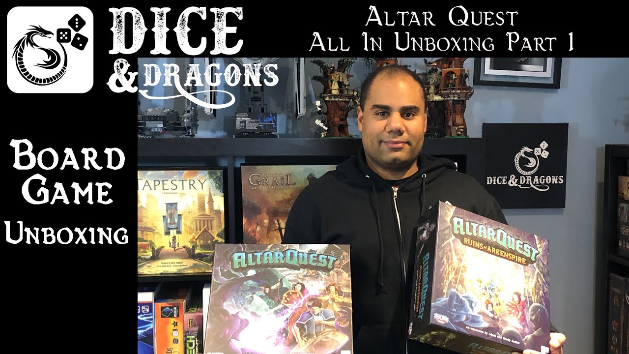 Dice and Dragons - Altar Quest All In  Unboxing Part 1