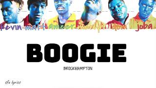 BROCKHAMPTON - BOOGIE [color coded lyrics]