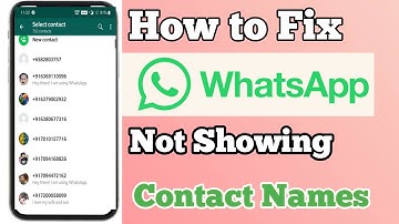 Fix Whatsapp not Showing Contact Name but Phone Number on Android