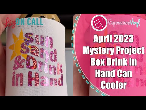 April 2023 Mystery Project Box Sun Sand & Drink in Hand Can Cooler