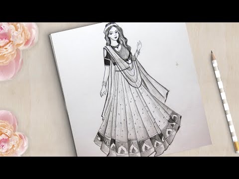 Sketching Of Dress