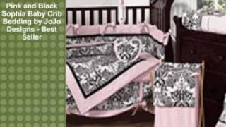 Pink and Black Sophia Baby Crib Bedding by JoJo Designs - Be