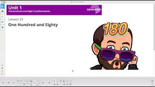 Illustrative Math | Geometry | 1.21 Lesson