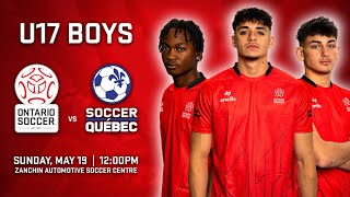 U17 Boys - 2024 Provincial Xcel Ontario-Québec Series