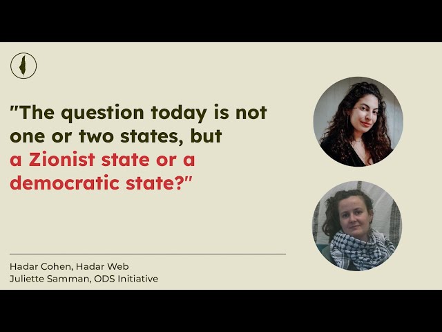 Juliette Sammman: The only solution to end violence is a decolonised Palestinian state