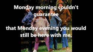 Monday, Monday  THE MAMAS & THE PAPAS (with lyrics) chords