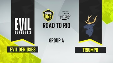 CS:GO - Triumph vs. Evil Geniuses [Nuke] Map 2 - ESL One Road to Rio - Group A - NA