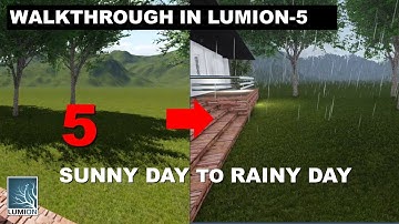 How to change WEATHER FROM SUNNY DAY TO RAINY DAY in LUMION | Lumion Walkthrough – 5 || DV Studio