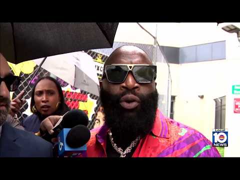 Rick Ross says he's 'totally innocent' after being accused of beating, choking his ex in Miami Beach