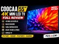 COOCAA 55” 4K Mini LED TV Full Review🔥2026 Model #coocaa #coocaatv