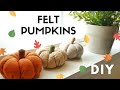 How to make Felt Pumpkins
