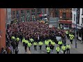 Atlético Madrid Fans Parade To Etihad Stadium For Champions League  Game VS Manchester City