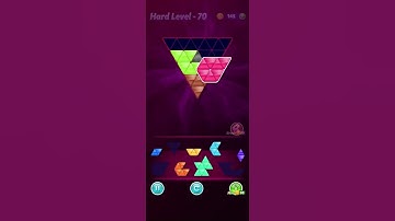 Block!Triangle puzzle:Tangram⬅️Hard Level 70 Mania5