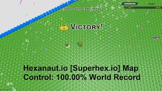 Hexanaut.io [Superhex.io] Map Control 100.00% World Record screenshot 1