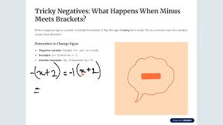 How to remove brackets and simplify algebraic expressions 