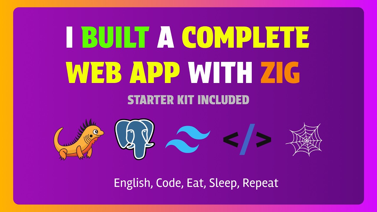 I Built a Complete Zig Web App — Starter Kit Included - YouTube