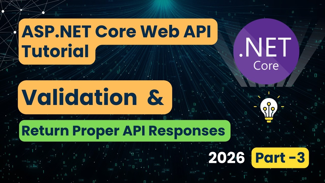 ASP.NET Core Web API CRUD Tutorial 🚀 | Validation | Return Proper API ...