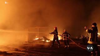Kharkiv in Flames After Russian Drone Strikes | VOA News