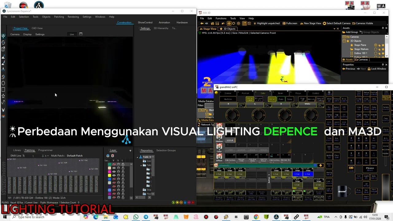PERBEDAAN  VISUAL LIGHTING DEPENCE & MA3D