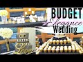 HOW TO DECORATE A WEDDING ON A BUDGET  $381 Gold & Black ...
