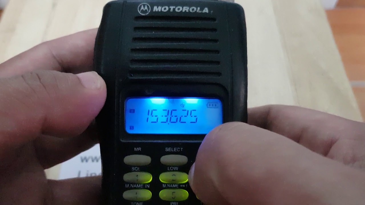 วิธีบันทึกช่อง motorola GP338จีน