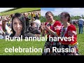 Rural annual harvest celebration in the Russian province of Chuvashiya - Akatuy