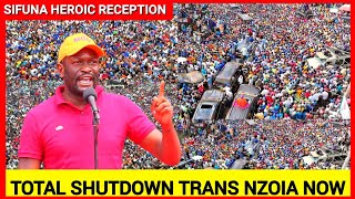 HAPPENING NOW! Sifuna’s heroic reception in Trans Nzoia shakes Ruto, Sifuna’s homecoming ceremony
