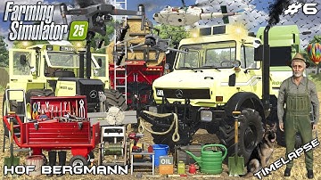 FROM FIELD TO FARM: BALING 100 STRAW BALES WITH UNIMOG🚛 | Hof Bergmann | Farming Simulator 25 | EP 6