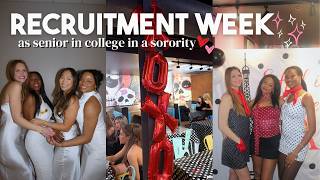 Sorority Rush Vlog | Recruitment Week, Outfits, GRWM & College Life
