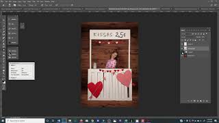 Kissing Booth Digital Background Layered PSD