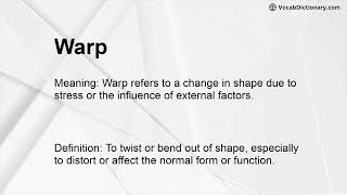 Warp Meaning