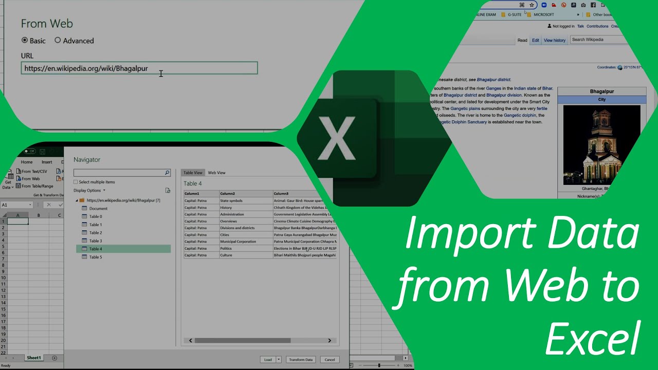 Excel | Import Data from Website to Excel - YouTube