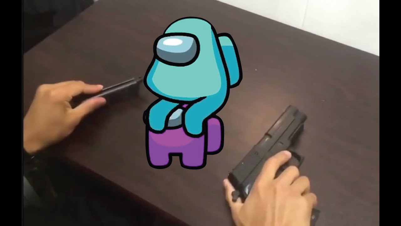 AMONG US | American Cup Song With Gun | Fat Crewmate crushes the Impostor