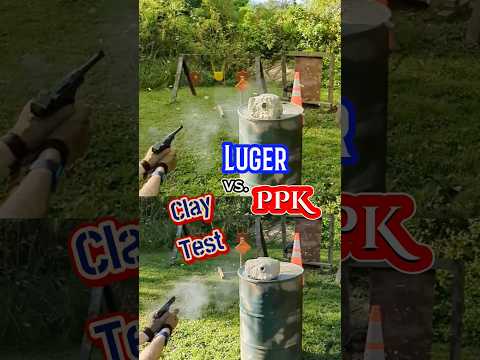 Clay Test: Luger vs. PPK