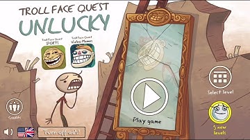 Troll Face Quest Unlucky walkthrough Level 1 - 5 | With Fails Attemps