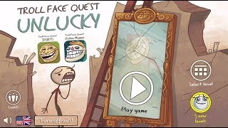 Troll Face Quest Unlucky Walkthrough Level 1 - 5 With Fails Attemps