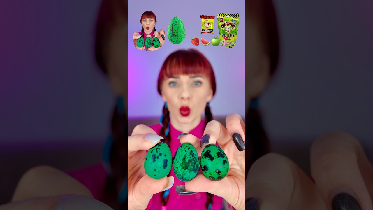 ASMR Яйца и кислые конфеты: незабываемые впечатления от дегустации! 🍬🥚 