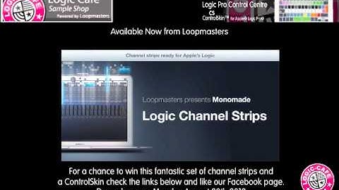 Win a ControlSkin and Monomade Channel Strips for Logic Pro