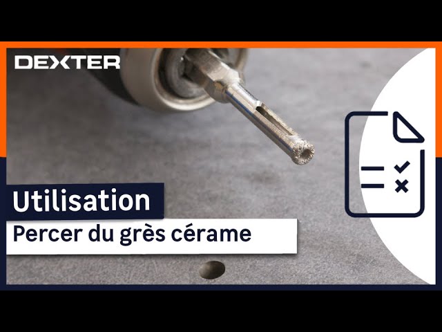 Foret diamant pour carrelage en grès, Diam.12 mm DEXTER PRO