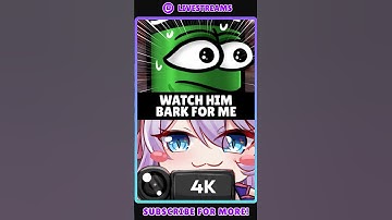 He barked for me in LOCKDOWN Protocol