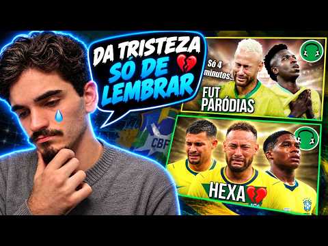 REACT | ♫ EU AINDA NÃO SUPEREI A DOR DO HEXA... | Paródia Nosso Quadro PT. 1 e 2 | FutParódias
