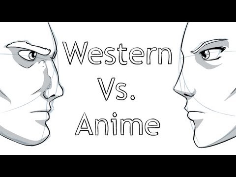 Drawing Western Vs Anime Manga Youtube
